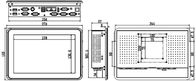 10.1“ Comité PC, capacitief touch screen, de industriële computer van PC van het aanrakingspaneel, J1900, 2LAN, 6COM, ippc-1206TW1