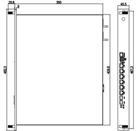 Nsp-1961-2F de Hardware1u 6LAN IPC 6 Intel Giga LAN Optional 2 Giga SFP van de Netwerkfirewall