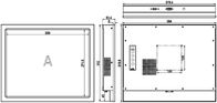 Plm-1705T 17“ van het het Gebruiksaluminium van de Touch screenmonitor Ip65 Industrieel de Legeringsdraadtrekken