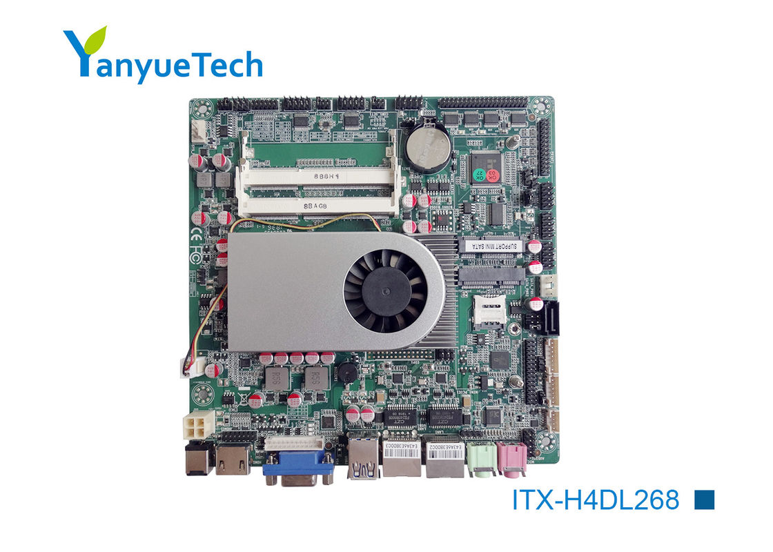 Itx-H4DL268 de Industriële Miniitx-Motherboard/Motherboard van Mini Itx I3 Reeks van U van Intel Haswell