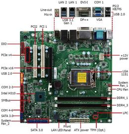 Matx-H310AH26A Motherboard van Chip Micro ATX/Gigabyte H310m een Lga 1151 Motherboard van Matx Intel