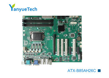 Industriële ATX Motherboard 2 LAN 6 Com 12 USB 7 Groef 4 PCI MSATA van atx-B85AH26C PCH B85